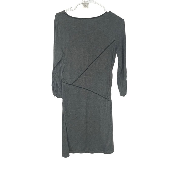 Athleta Grey Heather Long Sleeve Knit Athletic Dress Small - Picture 2 of 7